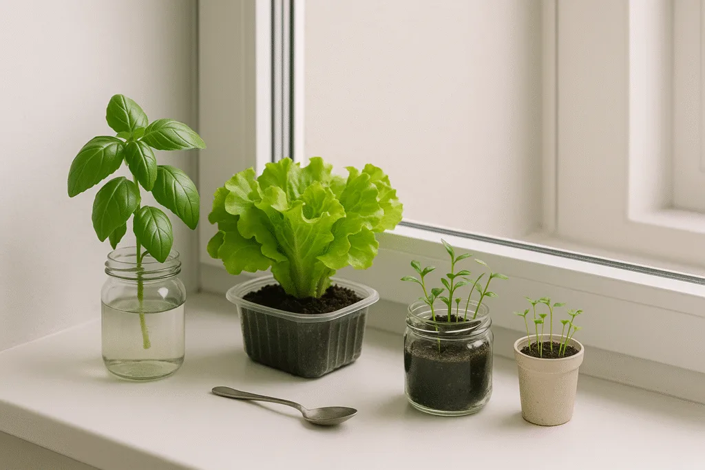 grow food indoors cheap small budget