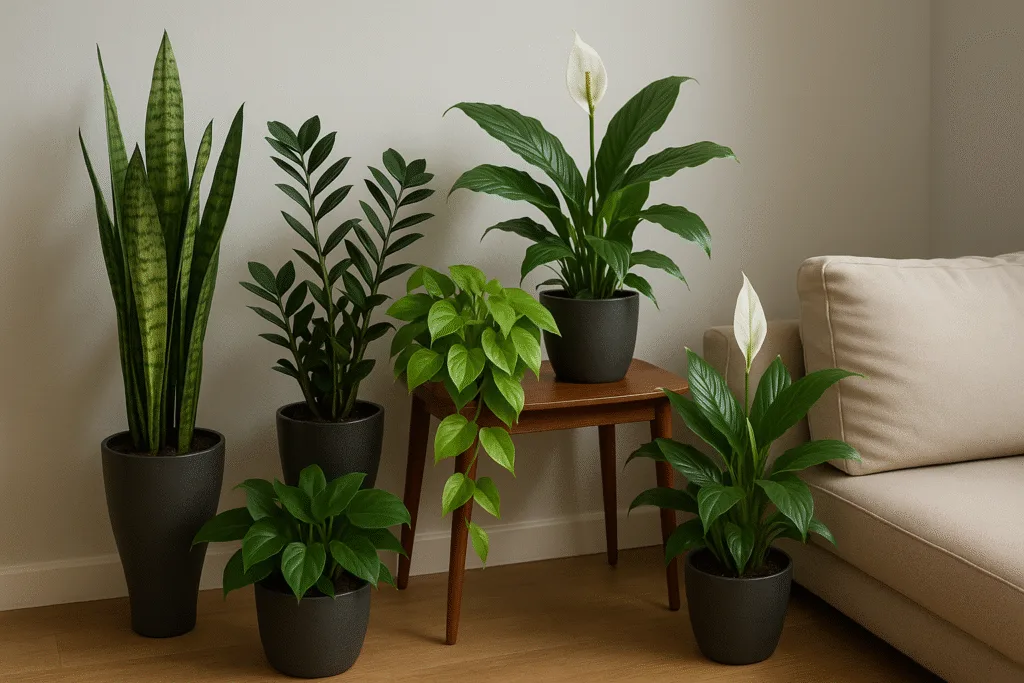apartment plants low light indoor greenery in rental home